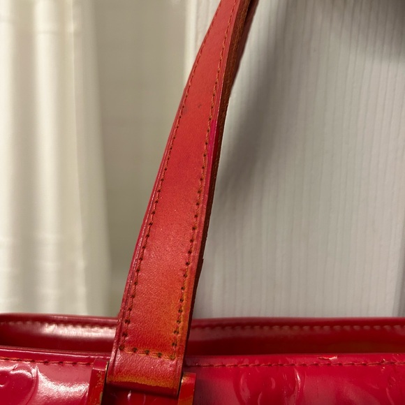 Louis Vuitton Glossy Cherry Red Monogram Tote - Picture 4 of 12